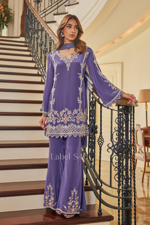 Fiza Handwork-Palazzo Set