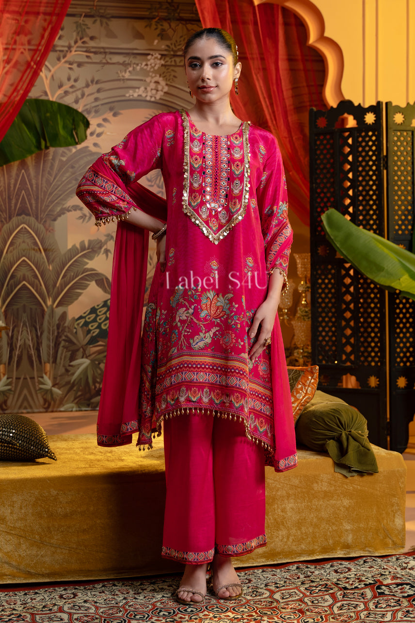 Blooming Grace-Palazzo Set