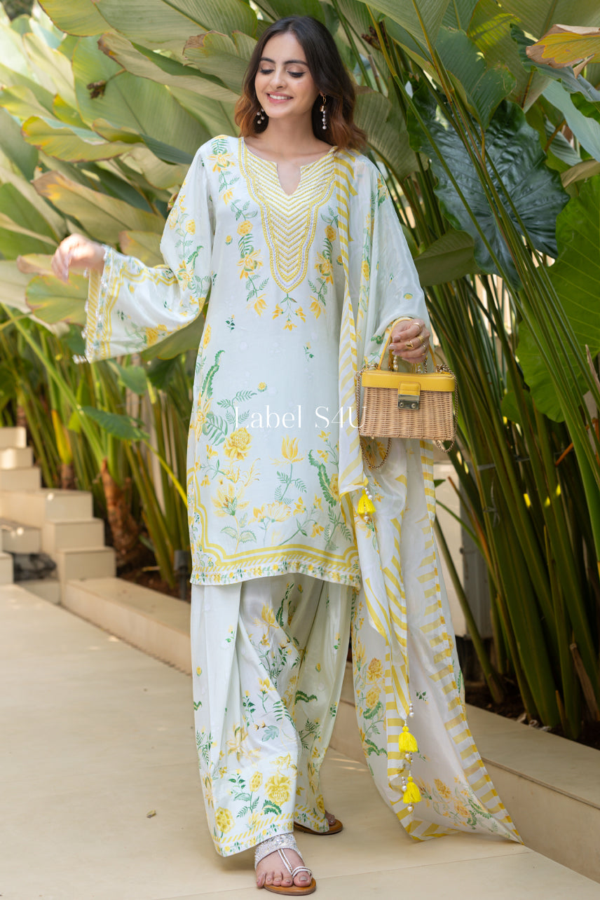 Pista Breeze Printed Farshi Salwar Set