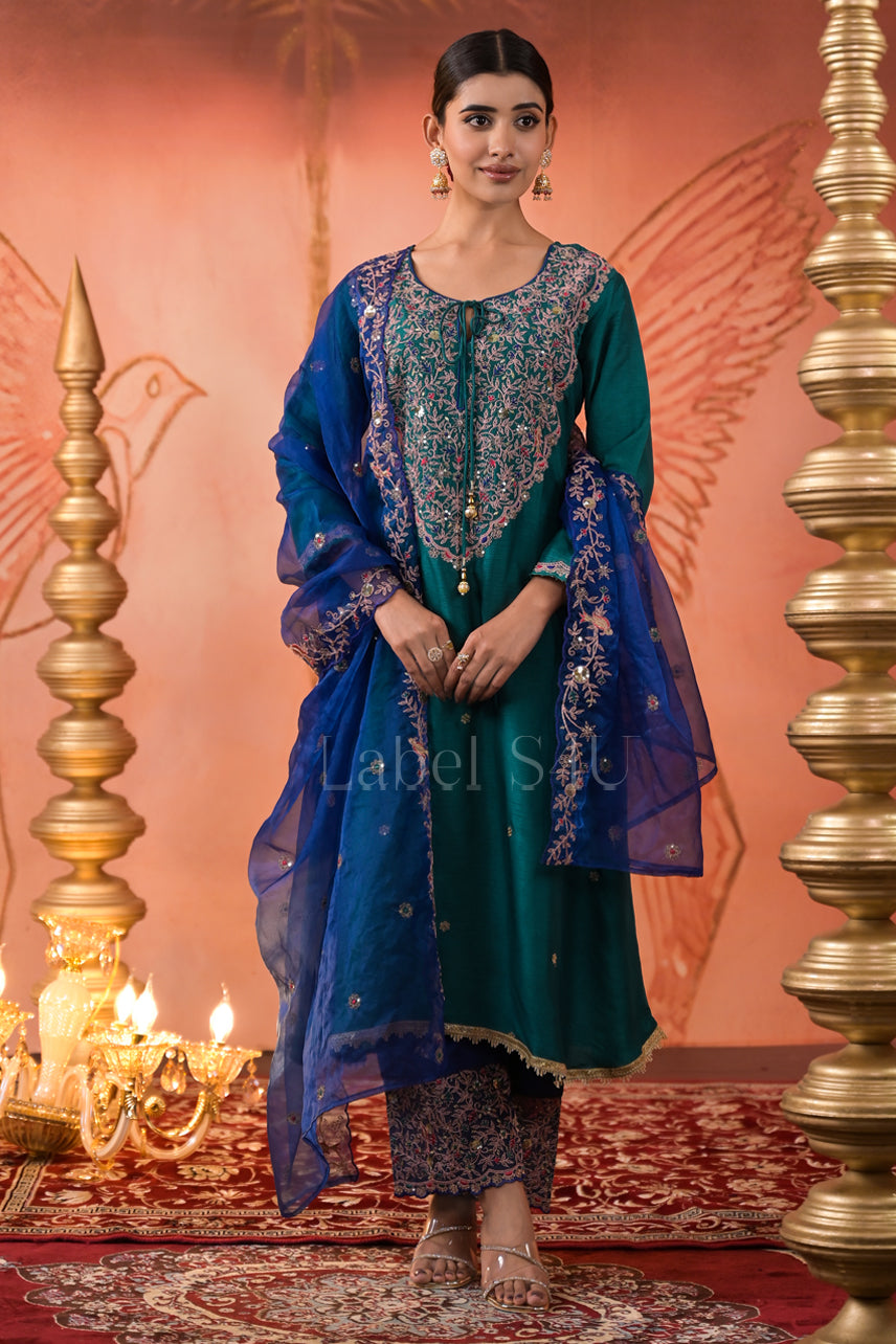 Noor-e-Teal-Suit Set