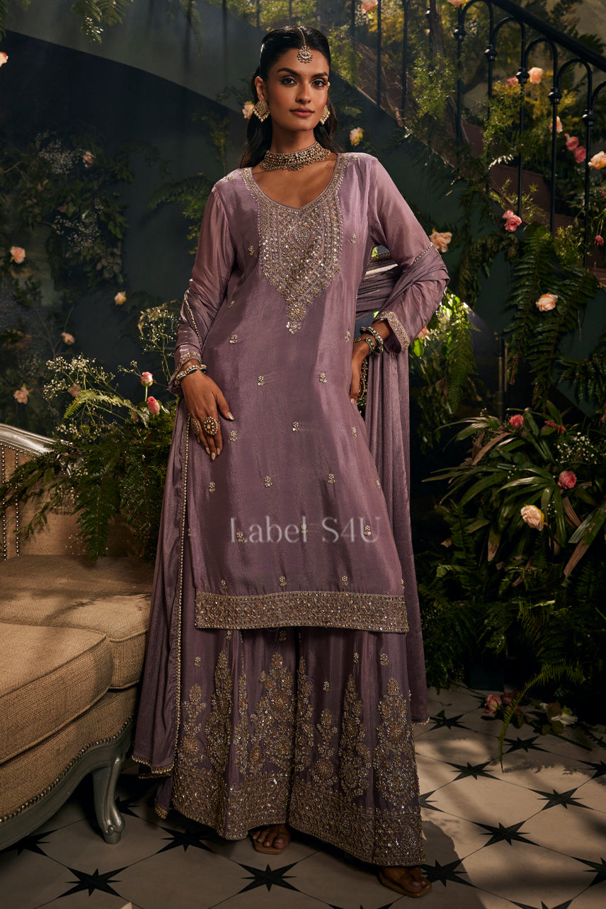 open lace back dress Latest Traditional Pink Gharara Kameez Dress Online 2022  Nameera by Farooq