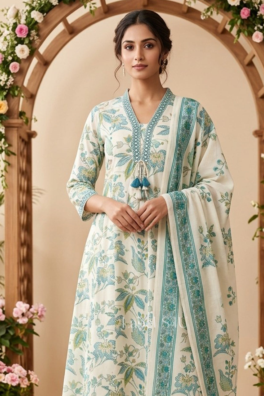 Printed Floral Suit Set