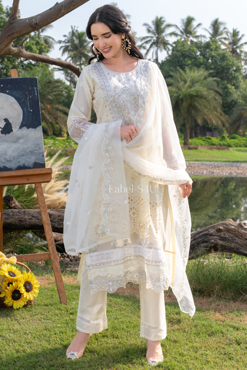 Schiffli Charm Suit Set