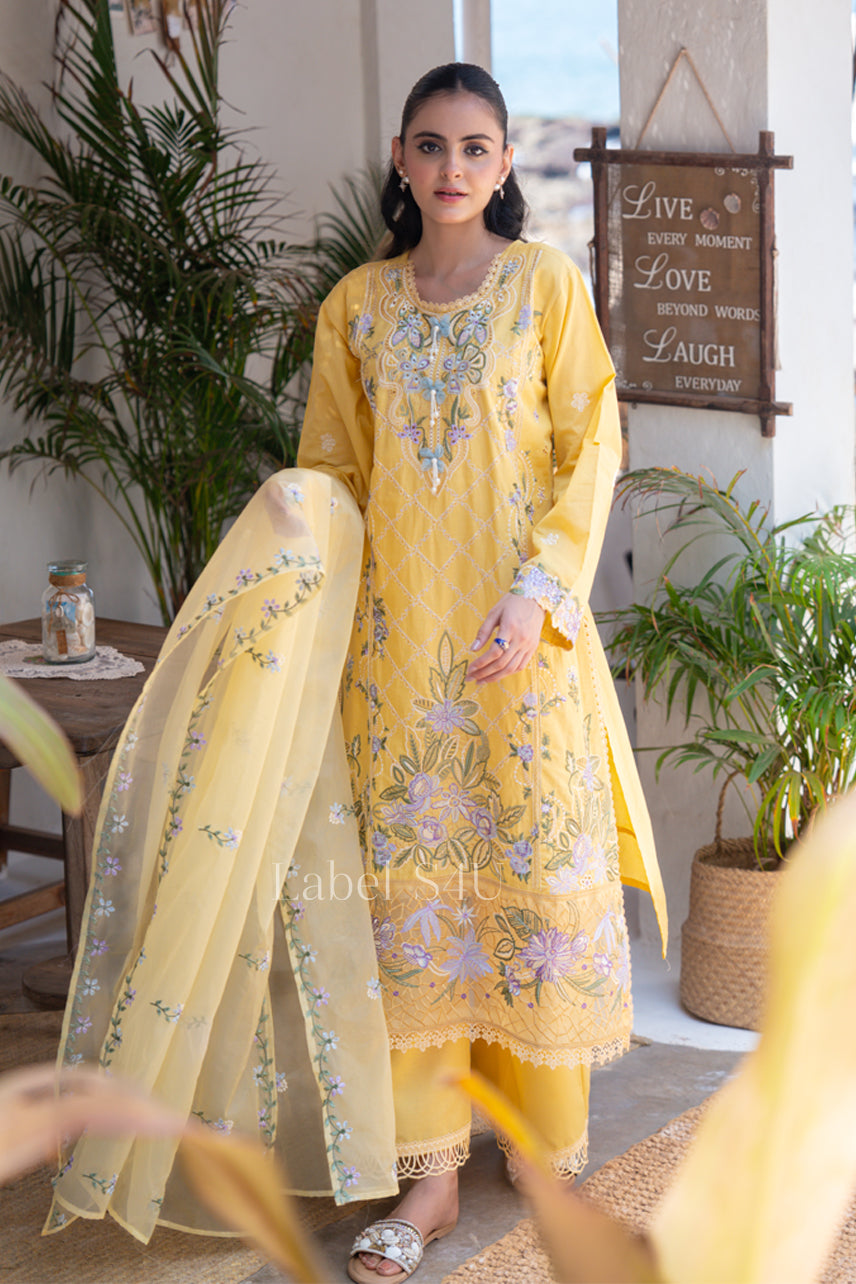 Sunbeam Floral Cutwork Palazzo Set