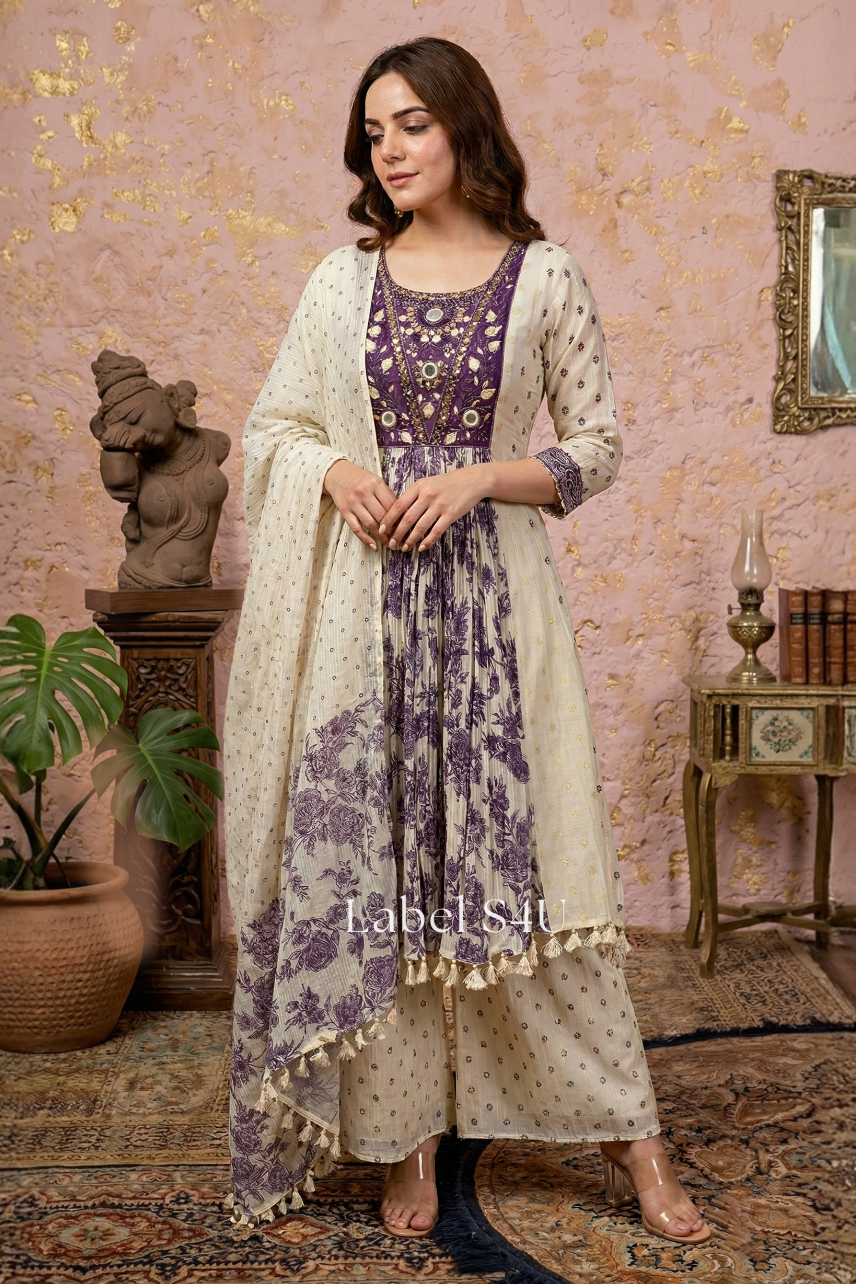 Suit Set with Palazzo for women