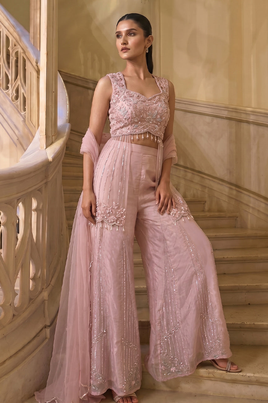 Aarzoo Handwork-Indo-Western Set