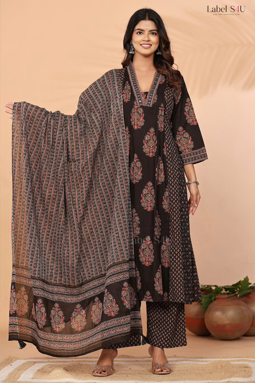 Classic Heritage Printed-Suit Set