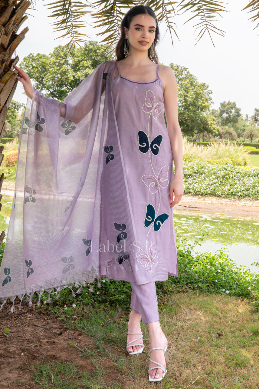 Purple Dream Butterfly Suit Set