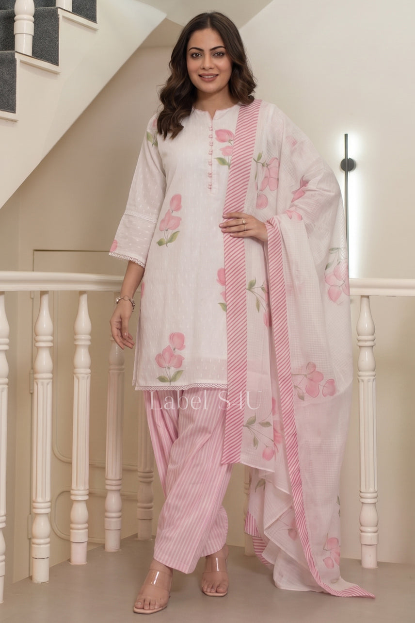 Rosewater Printed farshi salwar Set